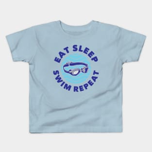 Eat Sleep Swim Repeat, for the swimming and surfing lover Kids T-Shirt